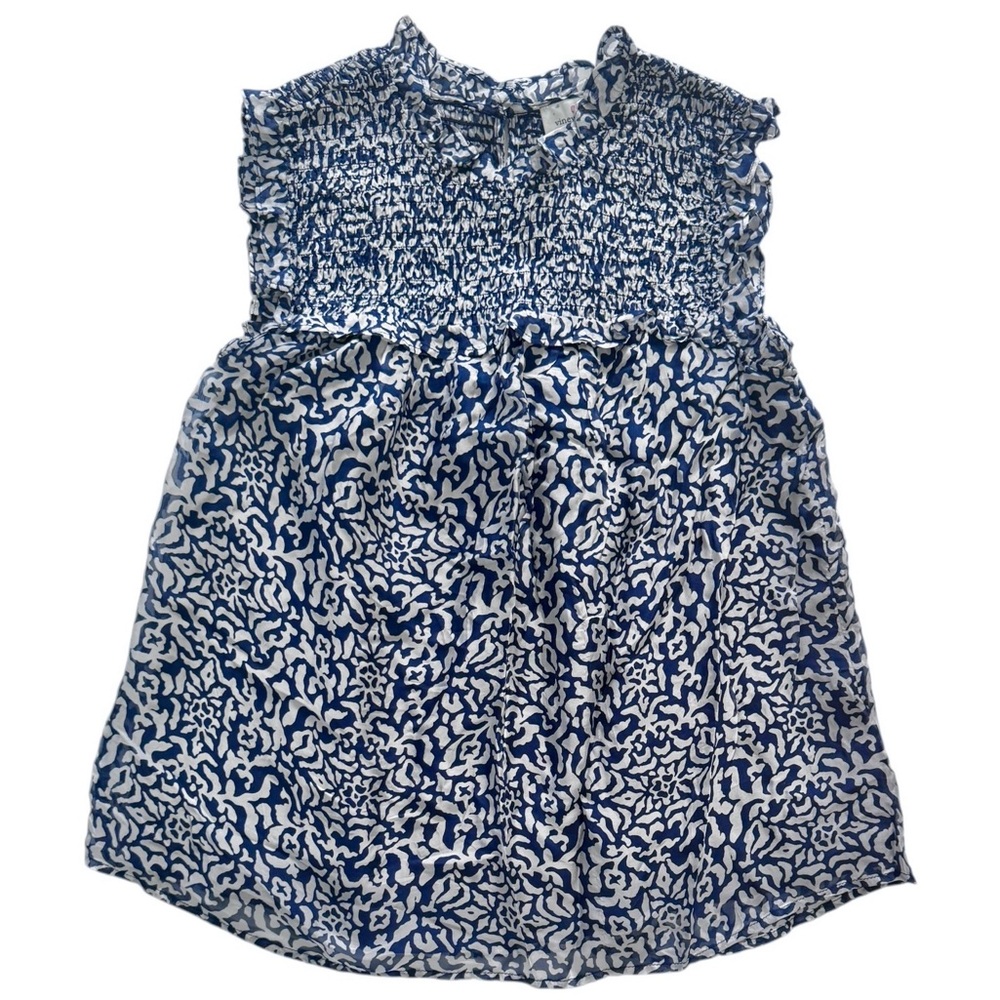 Vineyard Vines Geo Smocked Sleeveless Top - Picture 4 of 16